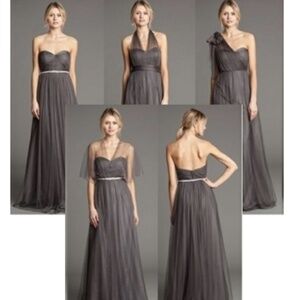 Jenny Yoo "Annabelle" Convertible Teal Blue Gown Size 2